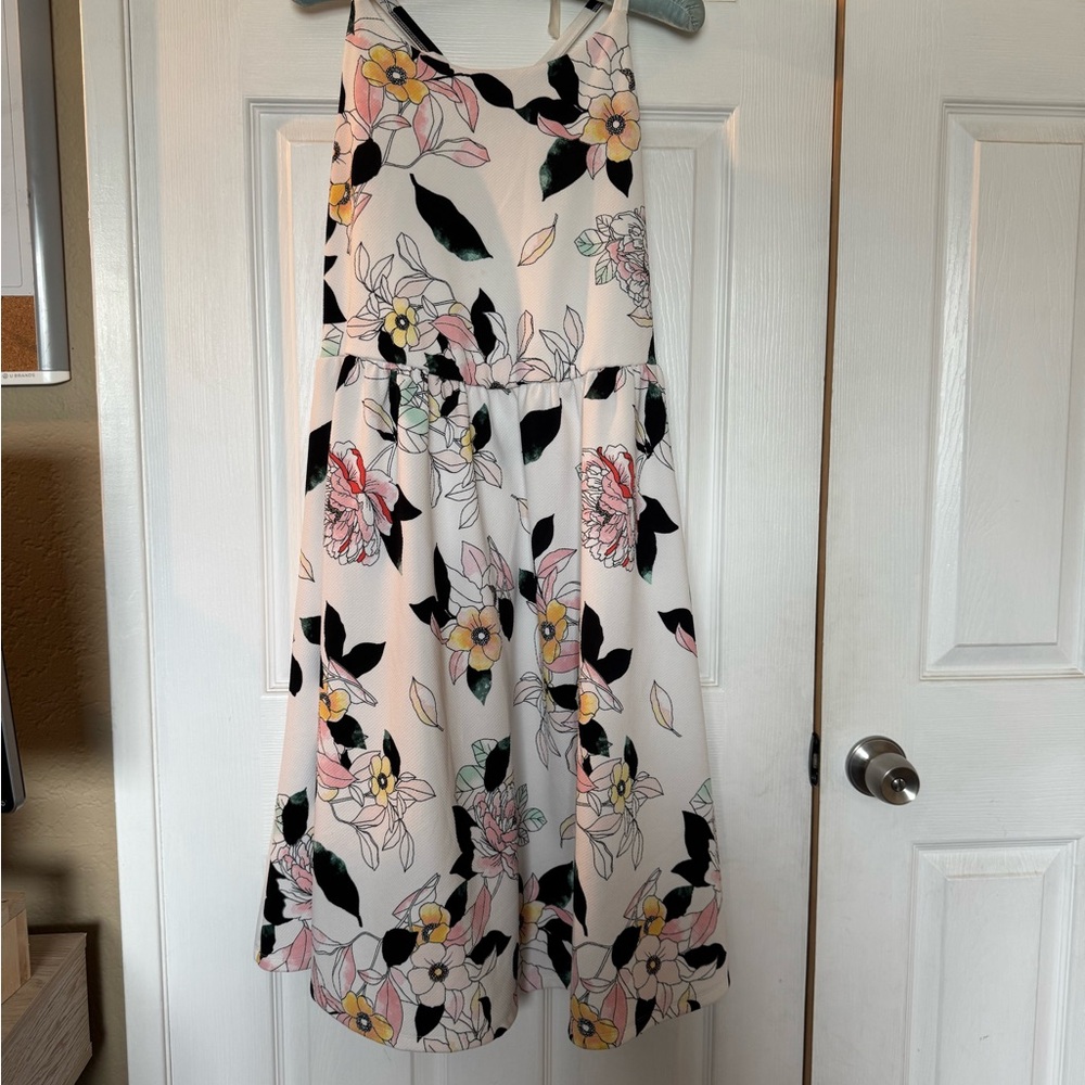 TORRID floral fit and flare textured sleeveless dress